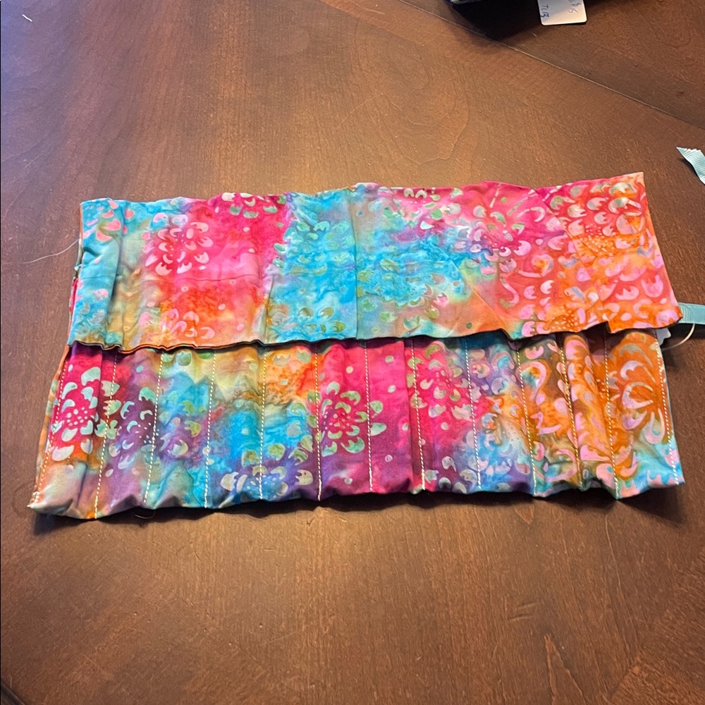 Colorful Tie-Dye Fabric Pouch